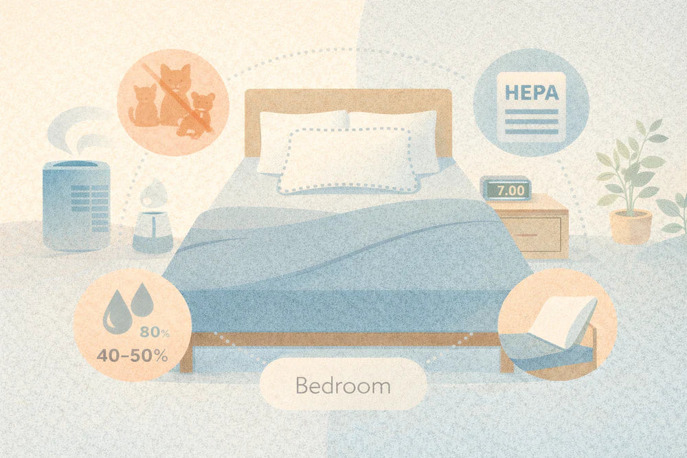 Cómo hacer tu dormitorio a prueba de sinusitis para dormir y respirar mejor