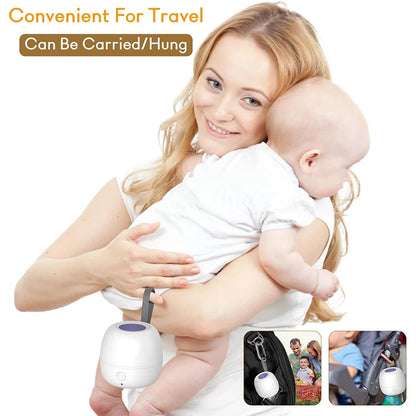 2025 New Portable Pacifier Sterilizer Case With UV Light Travel Rechargeable Sanitizer Box For Baby Pacifier Cleaned 180 Seconds