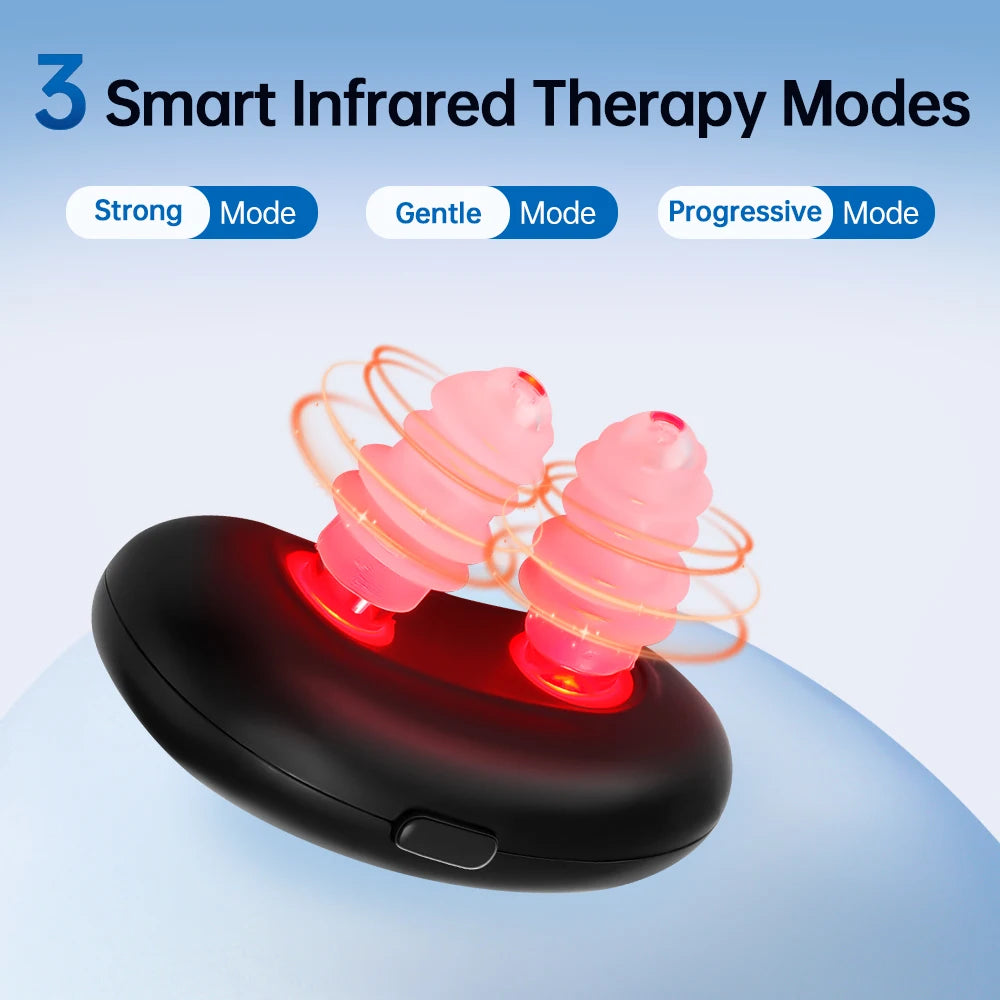 Smart Nasal Phototherapy Device Red Light Infrared Therapy Relief for Chronic Rhinitis/Itchy/Runny Nose Care
